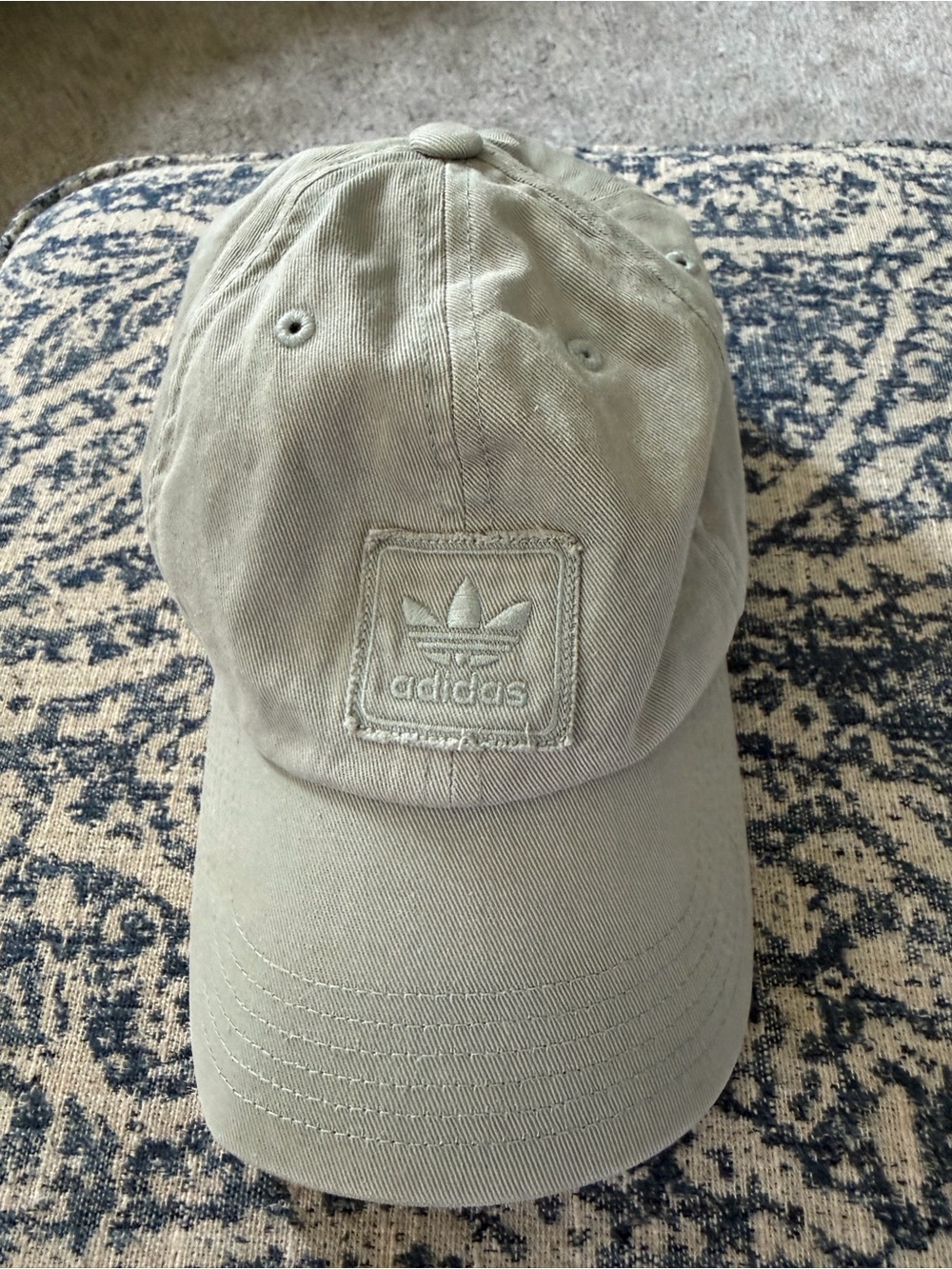 adidas Unisex Trefoil Baseball Cap in Light Olive